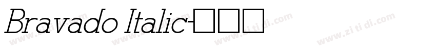 Bravado Italic字体转换